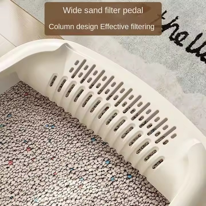 Bac à Litière Semi-Fermé pour Chat – Design Haut, Anti-Éclaboussures & Facile à Nettoyer