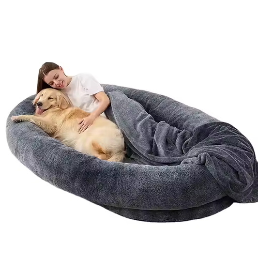 Lit Surdimensionné pour Chien & Humain – Confort XXL à Partager