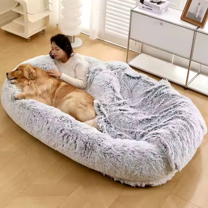 Lit Surdimensionné pour Chien & Humain – Confort XXL à Partager